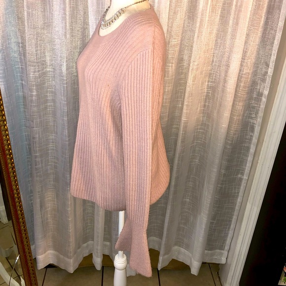 Madewell Ruffle Cuff Pullover Sweater sz L - Picture 2 of 9